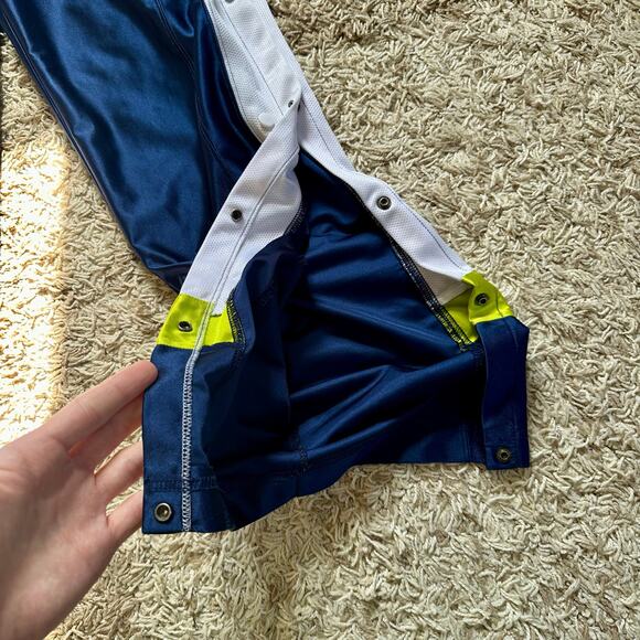 Vintage 90s Nike Navy Track Pants Snap Button Mens Size M - Picture 7 of 16